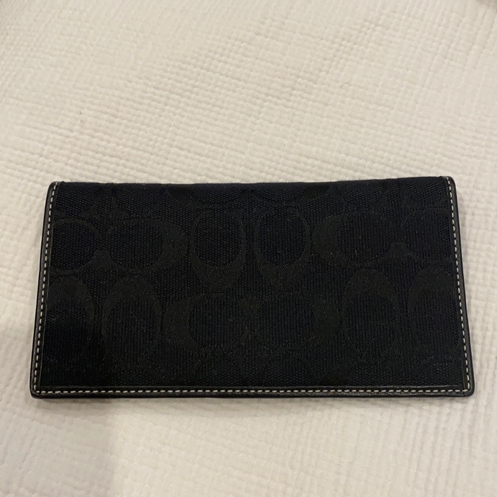 Coach Checkbook Cover